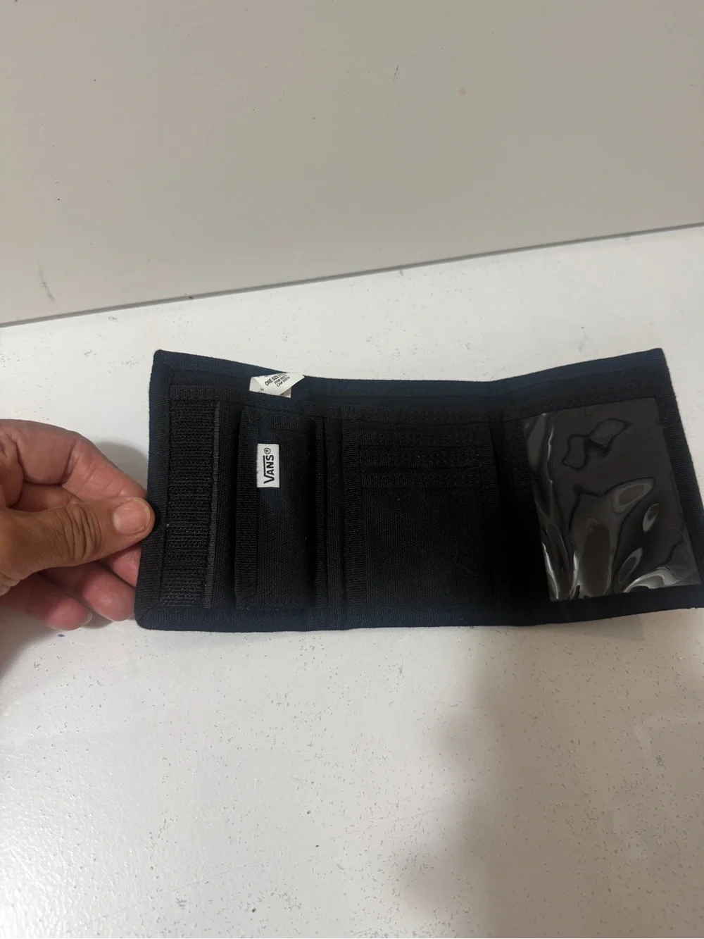Vans Checkerboard Tri-Fold Wallet - Black & Gray